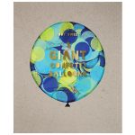 Kit 3 Palloncini Trasparenti con Coriandoli Blu e Giallo