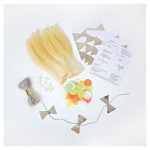 Kit 8 Palloncini Trasparenti con Coriandoli Neon