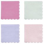 10 Tovaglioli Colori Misti Pastello