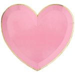 8 Piatti Cuori Pastello