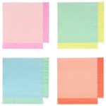 20 Tovaglioli Colori Misti con Frange