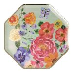 8 Piattini Giardino Floreale