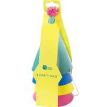 4 Cappellini Colori Misti con Pom Pom