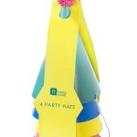 4 Cappellini Colori Misti con Pom Pom