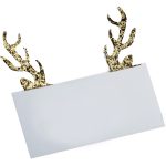 10 Segnaposto Renne Oro Glitter