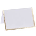 10 Segnaposto con Bordo Oro