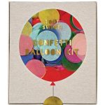 Kit 8 Palloncini Trasparenti con Coriandoli Colori Misti