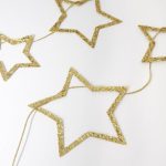 Festone Stelle Oro Glitter