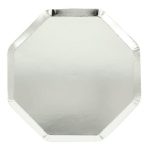 8 Piattini da Cocktail Argento