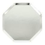 8 Piattini da Cocktail Argento