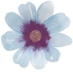 8 Piatti Fiori Colori Misti