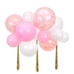 Kit Nuvola di Palloncini Bianchi e Rosa