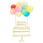 Balloon Cake Topper Arcobaleno