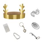 Crackers Renne Bianco e Oro