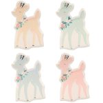 8 Piatti Cervi Pastello