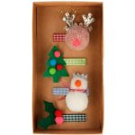 4 Fermagli Natalizi per Capelli