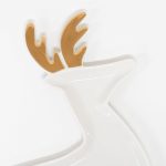 2 Piatti/Vassoi Renna in Porcellana