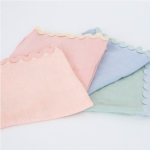 4 Tovaglioli Pastello Rosa, Pesca, Azzurro e Verde Menta