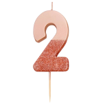 Candelina 2 Rose Gold con Glitter