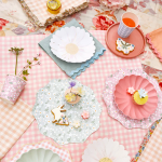 12 Bicchieri Pastello con Margherite