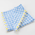 4 Tovaglioli a Quadretti con Margherite