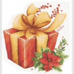 16 Tovaglioli Pacco Regalo Natale