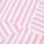 16 Tovaglioli Piccoli con Strisce Rosa e Bianche