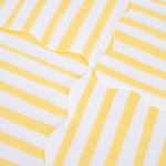 16 Tovaglioli Piccoli con Strisce Gialle e Bianche