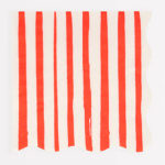 16 Tovaglioli Piccoli con Strisce Rosse e Bianche