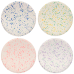 8 Piatti con Macchie Colorate