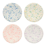 8 Piattini con Macchie Colorate