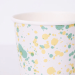 8 Bicchieri con Macchie Colorate