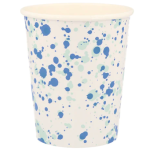 8 Bicchieri con Macchie Colorate