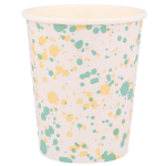 8 Bicchieri con Macchie Colorate