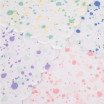 16 Tovaglioli con Macchie Colorate