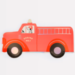 8 Piatti Camion dei Pompieri