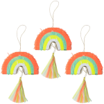 3 Mini Piñatas Arcobaleno