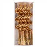 20 Candeline Ondulate Oro