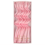 20 Candeline Ondulate Rosa Perlato Pastello