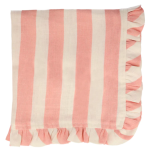 4 Tovaglioli a Righe Blu, Rosa, Verde Menta e Giallo