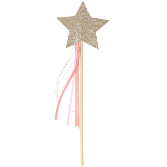 8 Bacchette Stellina Glitter Oro - immagine 2