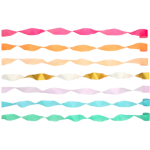 Strisce Decorative Arcobaleno e Oro