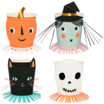 8 Bicchieri Halloween Vintage