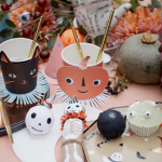 8 Bicchieri Halloween Vintage