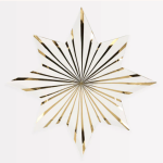 8 Piatti Stelle Oro e Bianche a Strisce