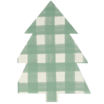 16 Tovaglioli Alberi di Natale a Quadretti