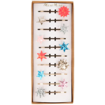 10 Fermagli per Capelli Stelle Glitter