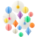 Kit 16 Decorazioni Pastello