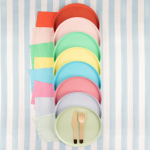 8 Piattini Tondi Colori Misti