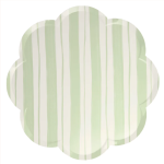 8 Piatti a Righe Pastello